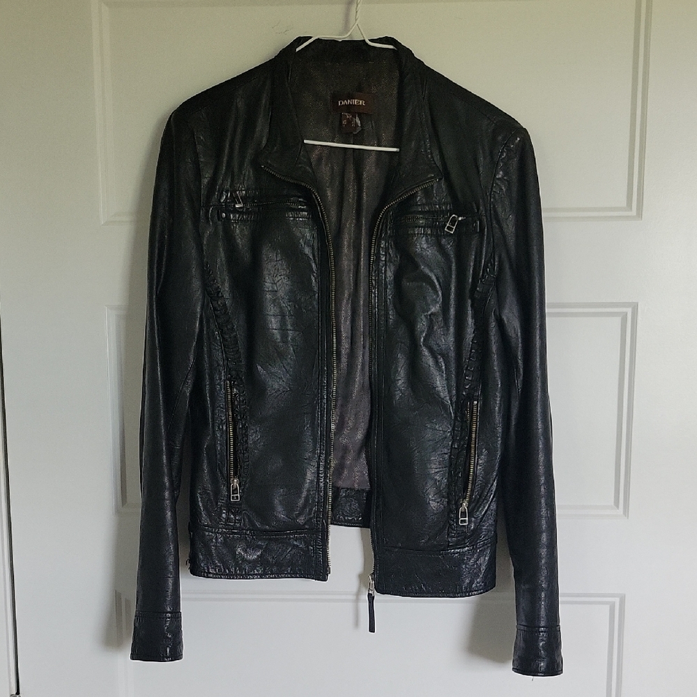 Danier Black Leather Jacket for Women